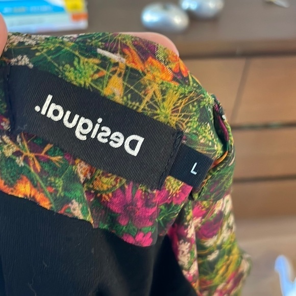 DESIGUAL FLORAL rushed dress - Picture 2 of 8